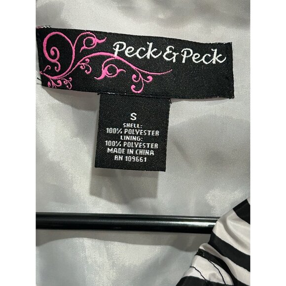 Peck & Peck Zebra Print Lightweight Womens Jacket Sz Small - Picture 6 of 11